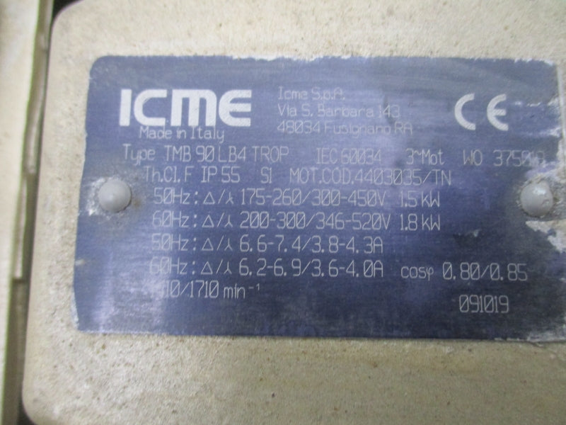 DEKKER RVD028L-03/WVALVF 200-300/346-520V 6.2-6.9/3.6-4.0A NSNP