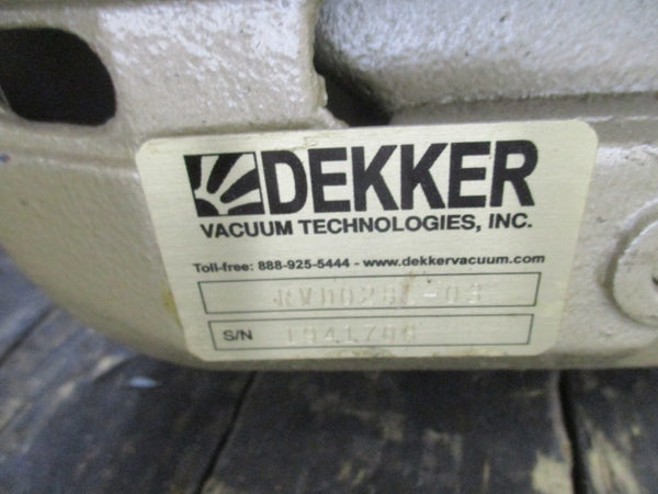 DEKKER RVD028L-03/WVALVF 200-300/346-520V 6.2-6.9/3.6-4.0A NSNP