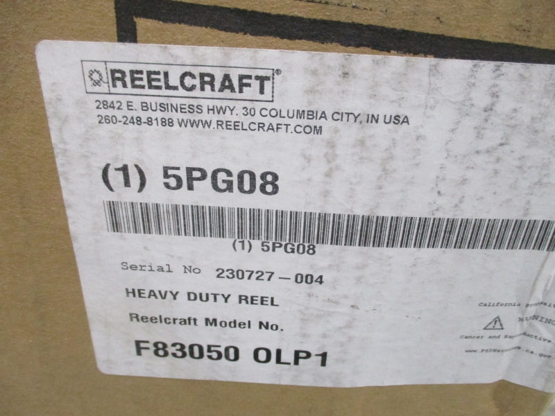REELCRAFT 5PG08 F830500LP1 NSMP
