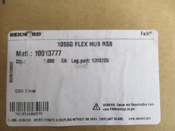 REXNORD 1055G FLEX HUB RSB NSMP