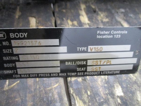 FISHER V150 SIZE 2 SST 1500 NSNP