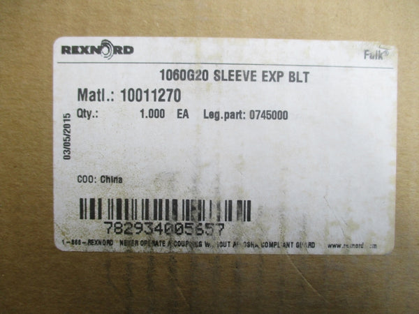 REXNORD 1060G20 SLEEVE EXP BLT NSMP