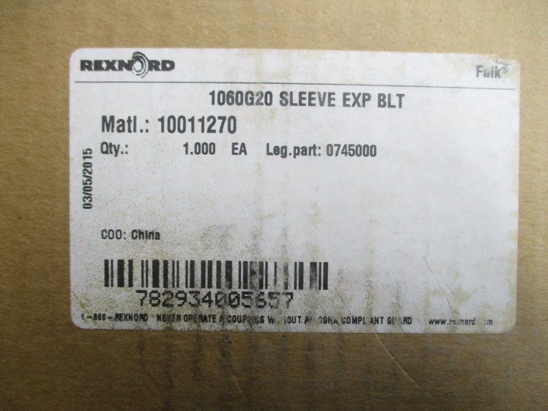 REXNORD 1060G20 SLEEVE EXP BLT NSMP