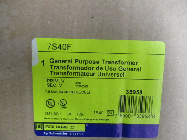 SQUARE D 7SF40F 480V NSMP