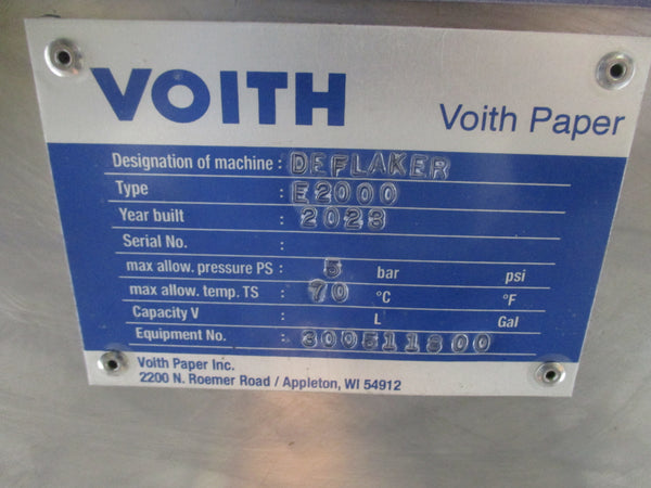VOITH  DEFLAKER E2000 BUILT IN 2023 300511800 NSNP
