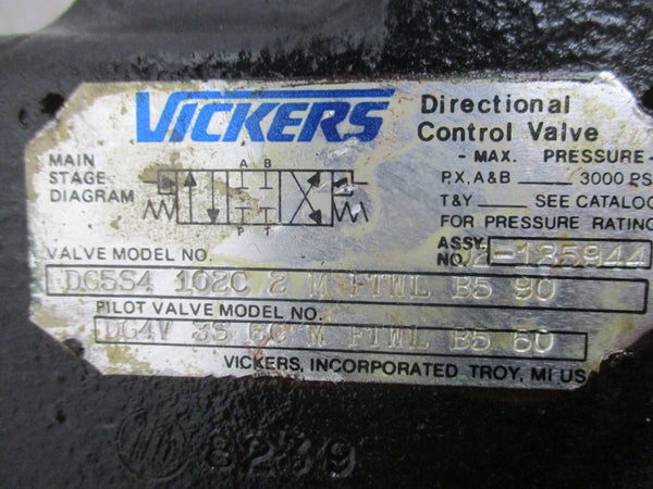 VICKERS DG5S4102C2MFTWLB590 110/120V .48A/.46A 3000PSI UNMP