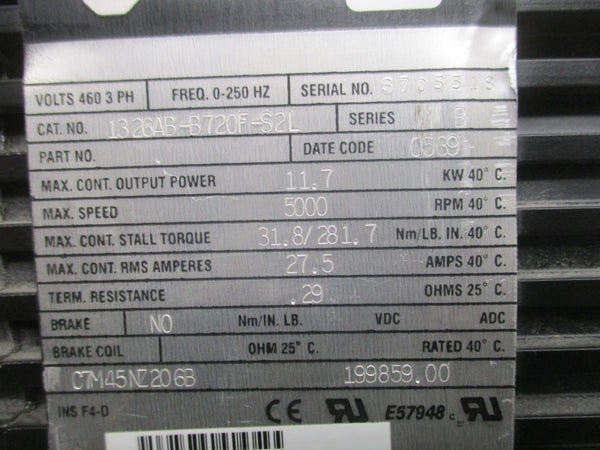 ALLEN BRADLEY 1326AB-B720F-S2L SER. B 27.5A NSNP