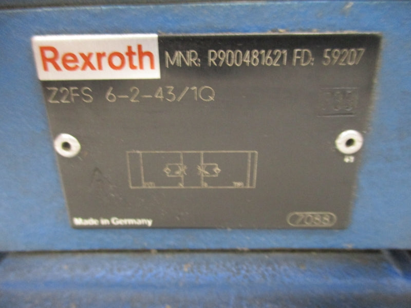 REXROTH R900481621 Z2FS6-2-43/1Q 110/120V NSNP