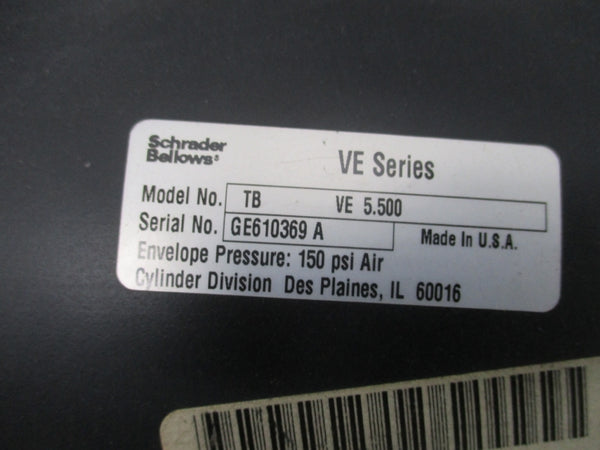 SCHRADER BELLOWS 645-E-6 CY060004  SER. VE 150PSI 6" NSNP