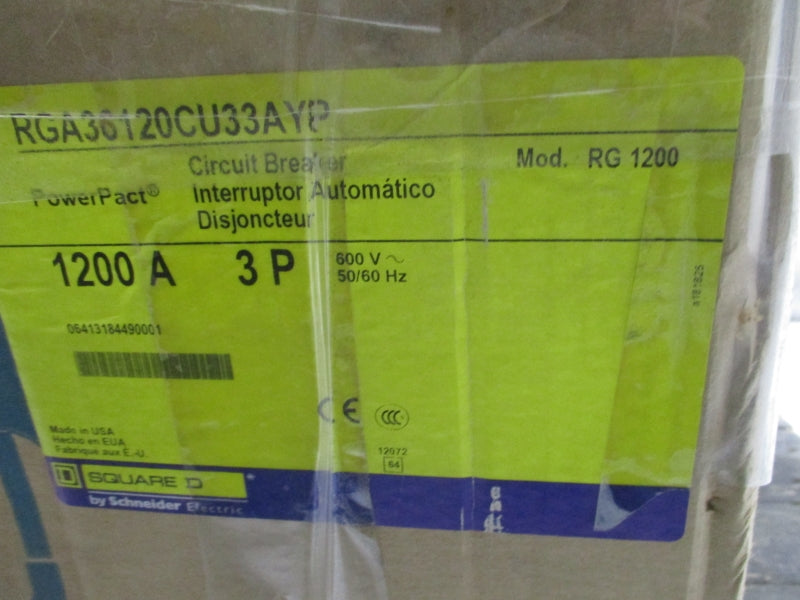 SQUARE D RGA36120CU33AYP 600V 1200A NSMP
