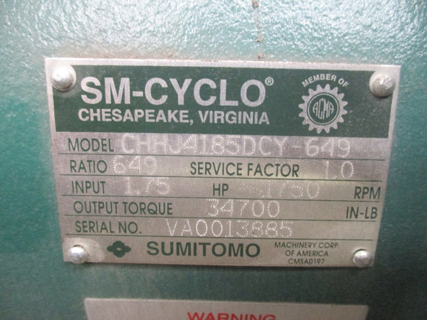 SUMITOMO CHHJ4185DCY-649 RATIO 649 TORQUE 34700 NSNP