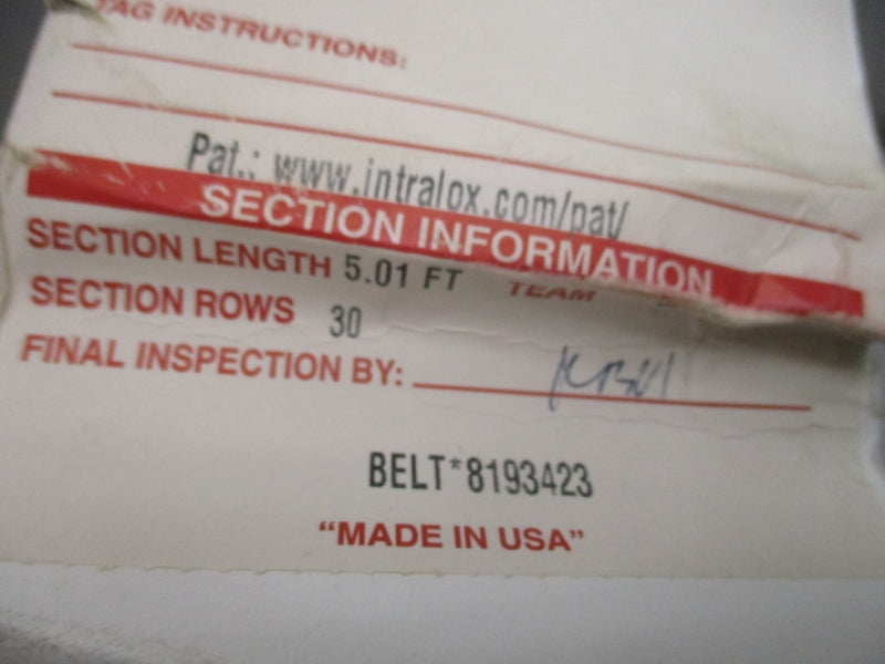 INTRALOX 8193423 SER. 400 48.1 IN WIDE  32.4 LENGTH NSNP
