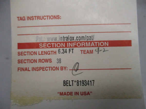 INTRALOX 8193417 6.34' NSNP