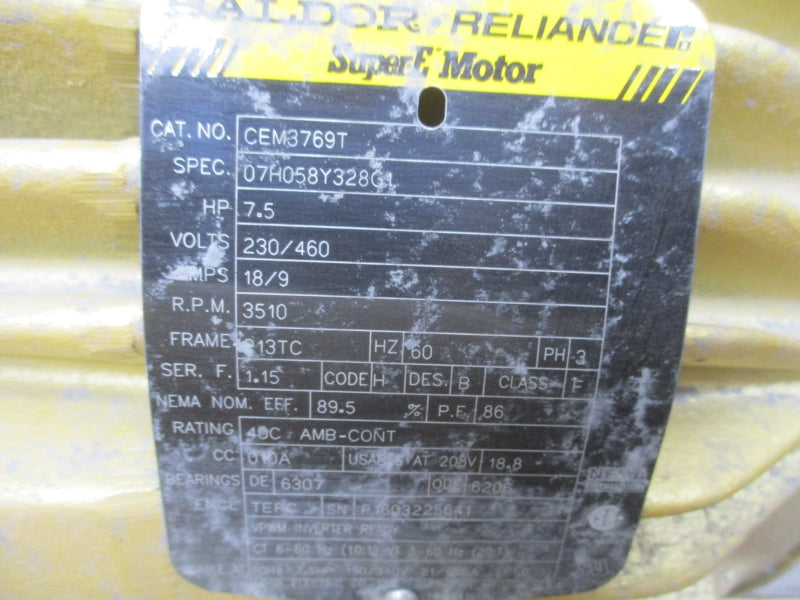BALDOR CEM3769T 230/460V 18/9A NSMP