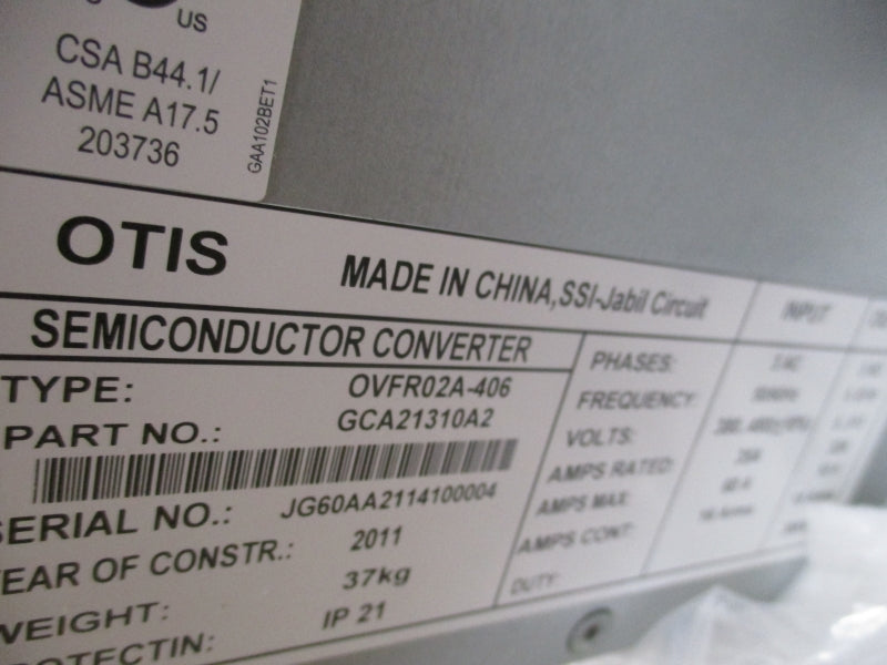 OTIS OVFR02A-406 GCA21310A2 NSMP