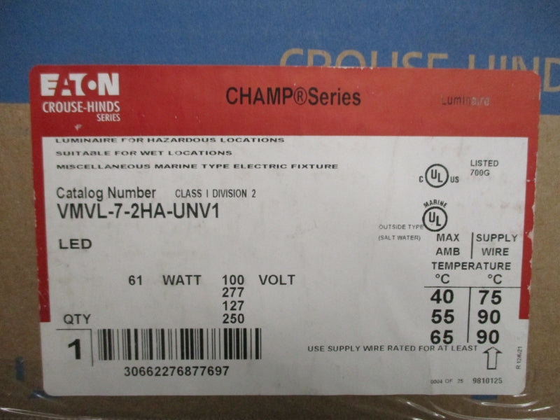 EATON VMVL-7-2HA-UNV1 100-277V NSMP
