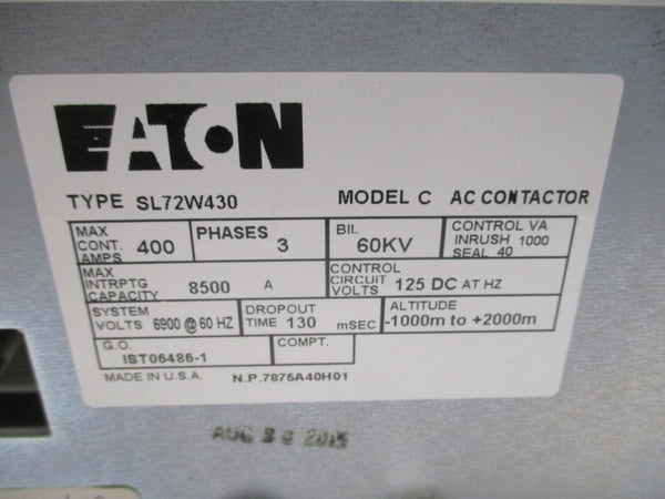 EATON SL72W430 125VDC 400A NSMP