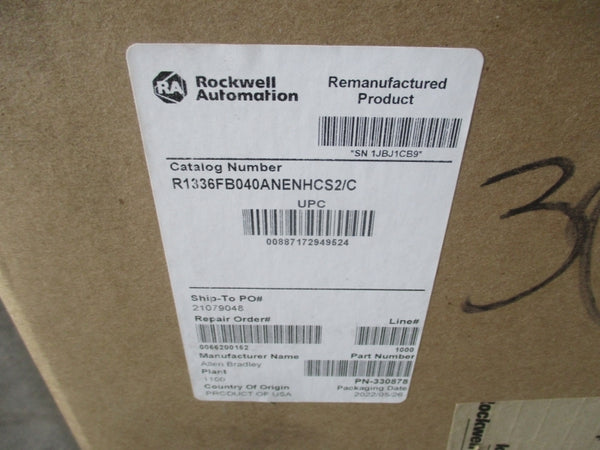 ALLEN BRADLEY 1336F-B040-AN-EN-HCS2 SER. C 380-480V 58A REMAN