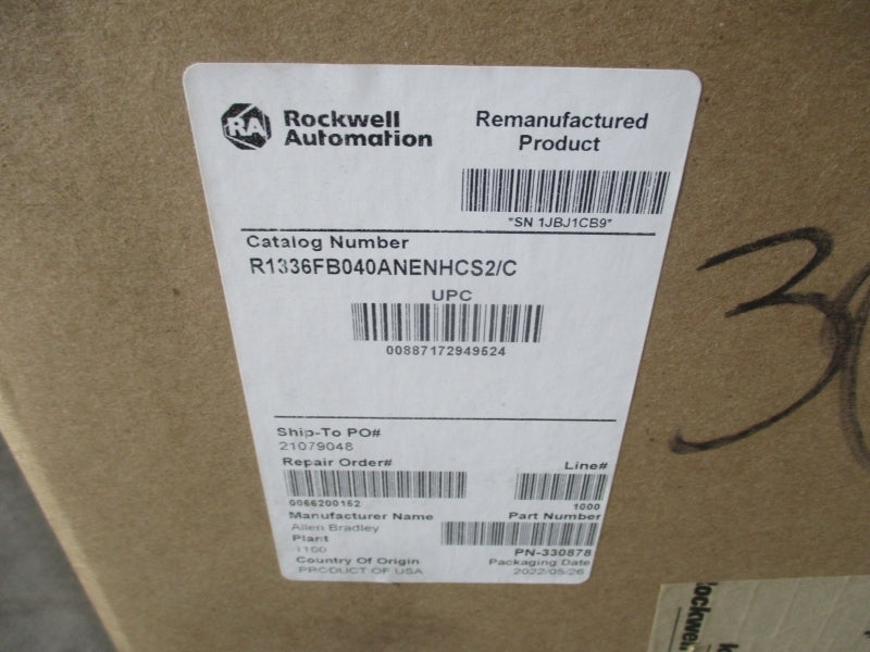 ALLEN BRADLEY 1336F-B040-AN-EN-HCS2 SER. C 380-480V 58A REMAN