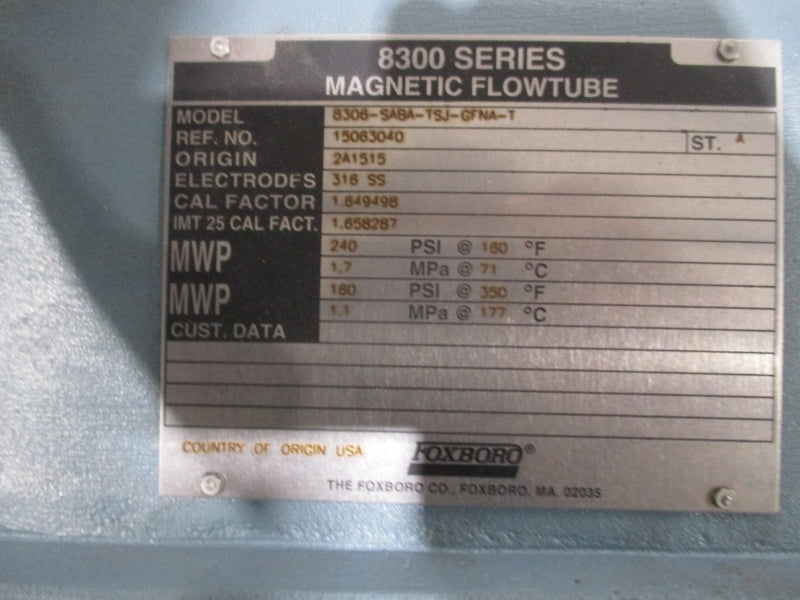 FOXBORO 8306-SABA-TSJ-GFNA-T 240PSI NSNP