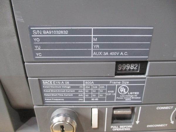 ABB SACE EMAX E1 N-A 800 635V 800A NSMP