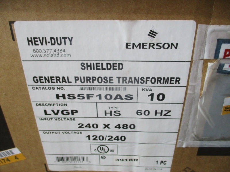 HEVI-DUTY HS5F10AS 240X480V NSMP