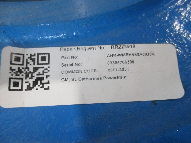 AHR-WMSHV80A5920A REMAN