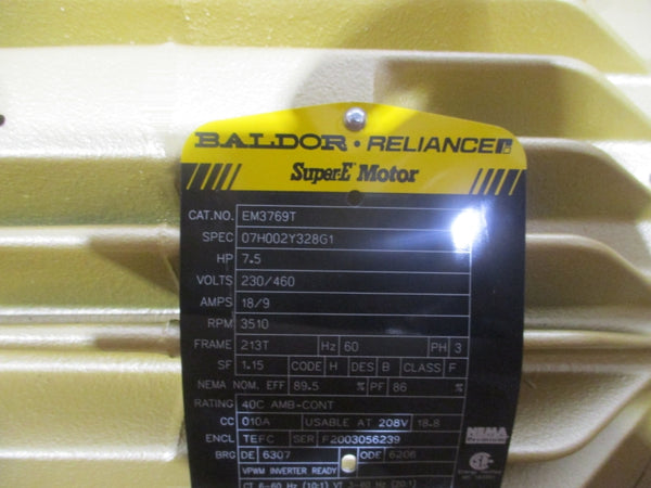 BALDOR EM3769T 230/460V 18/9A NSMP