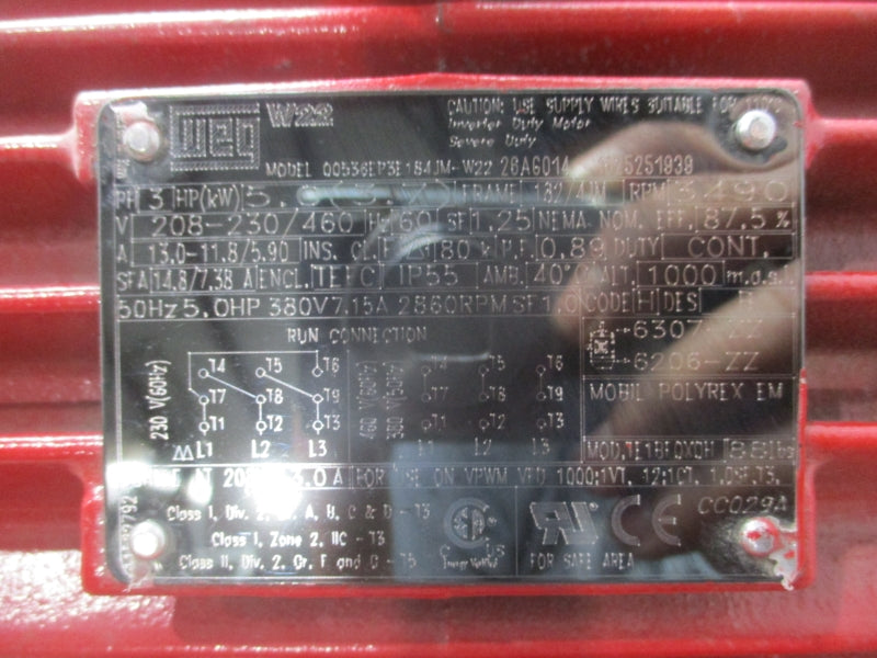 BELL & GOSSETT 1531 BF 5.5 208-230/460V 13.0-11.8/5.90A NSNP