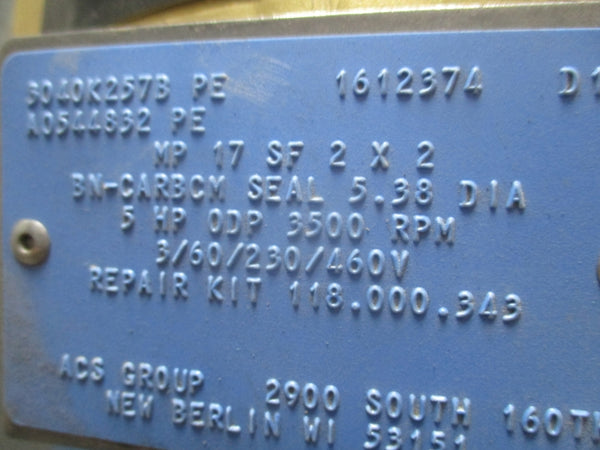 ACS GROUP MP 17 SF 2 X 2 230/406V 12/6A UNMP