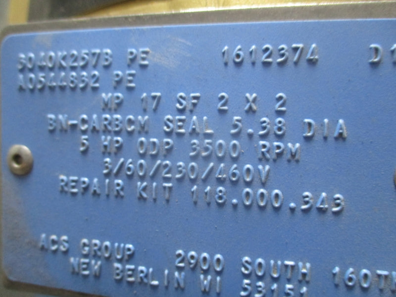 ACS GROUP MP 17 SF 2 X 2 230/406V 12/6A UNMP