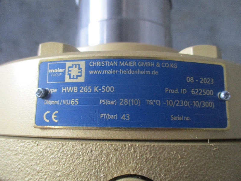 CHRISTIAN MAIER HWB 265 K-500 622500 28PSI NSNP