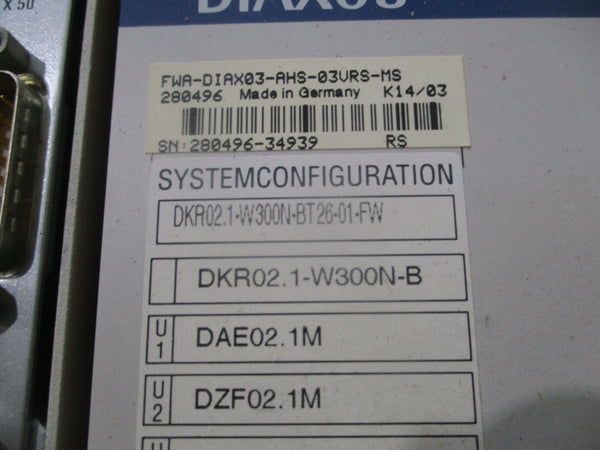 REXROTH FWA-DIAX03-AHS-03VRS-MS 400-480V 85A NSMP