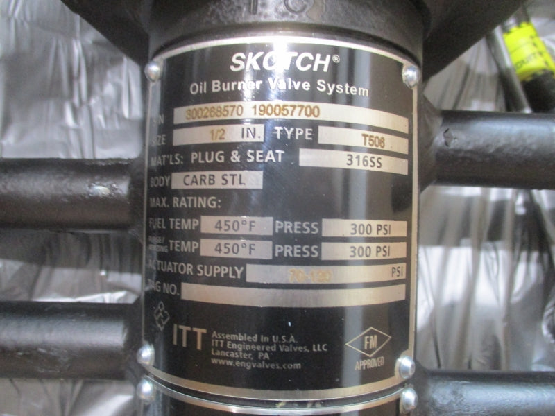 ITT T500-T506-FM-5-SKT-40-P3-450-8-RL-N4-AL 70-120PSI NSMP