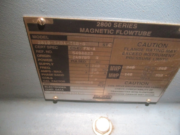 FOXBORO 2810-SABA-TSB-G 240V 7.5A 240PSI NSNP