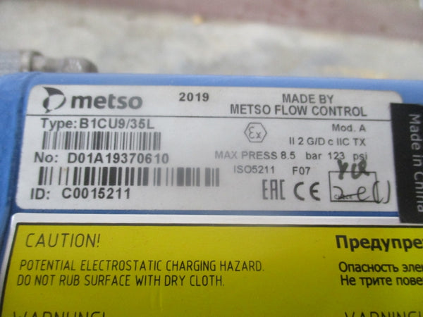 METSO RECA04CJJSTAY W/ FLOW CONTROL AND  B1CU9/35L C0015211 123PSI NSNP