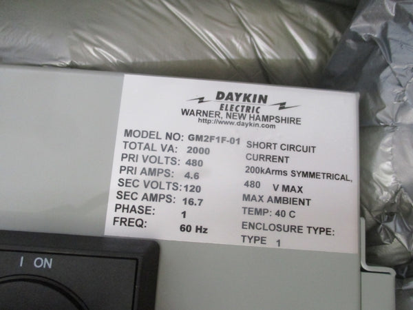 DAYKIN ELECTRIC GM2F1F-01 480V 4.6A NSMP