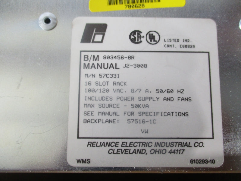 RELIANCE ELECTRIC 803456-8R 100/120VAC 8/7A NSMP