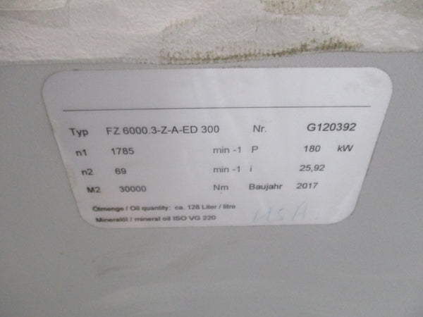 KNODLER GEARBOX  FZ 6000.3-Z-A-ED 300 NSNP