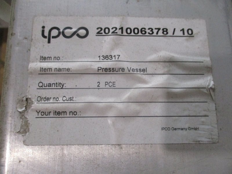 IPCO 136317 PRESSURE VESSEL NSNP