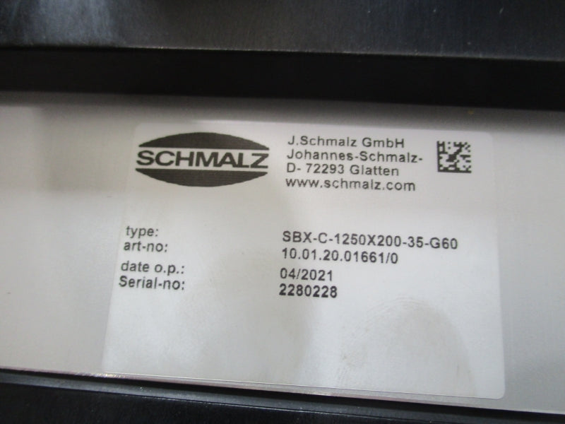 SCHMALZ SBX-C-1250X200-35-G60 10.01.20.01661/0 NSNP