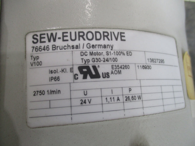 SEW-EURODRIVE FA67/G DRE100L4/TF/V 266/460V 6.90/4.00A NSNP