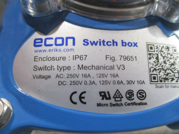 ECON ISO5211-F10-Y-LD-22 CLASS 150 316 CF8M  250V 16A 3" NSNP