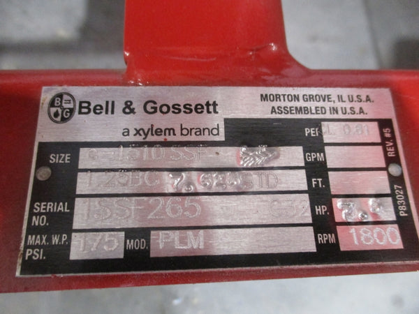 BELL & GOSSETT PLM  C-1510SSF 230/460V 17.4/8.7A 175PSI NSNP