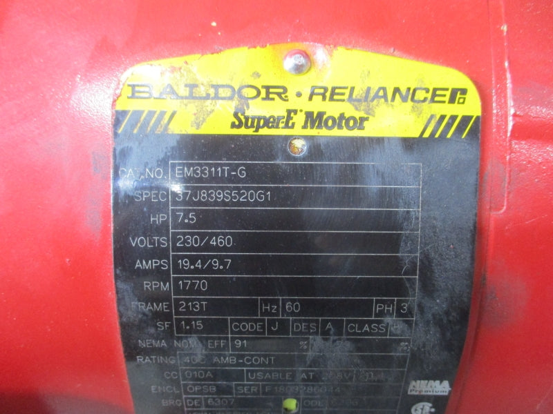 BELL & GOSSETT 3EB9.875  C-1510SSF 230/460V 19.4/9.7A 175PSI NSNP