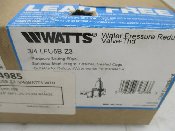 WATTS LFU5B-Z3 50PSI 3/4" NSMP