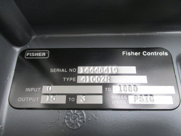 FISHER 4100Z-16/RA 15-3PSI NSMP