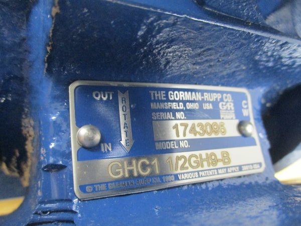 GORMAN RUPP GHC1 1/2GH9-B NSMP