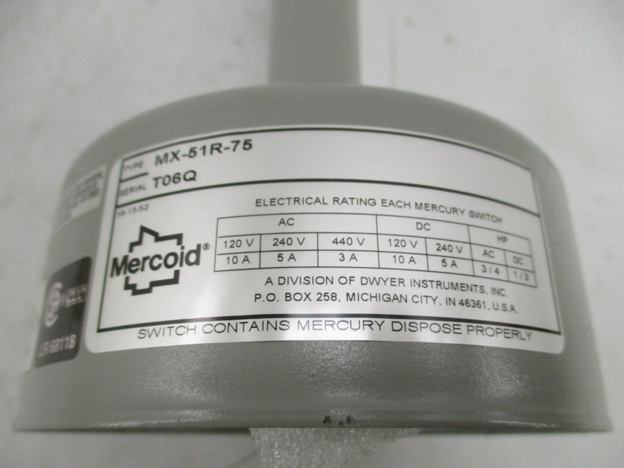 MERCOID MX-51R-75 440V 3A NSMP