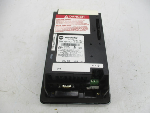ALLEN BRADLEY 2711-K3A17L1 SER. A F/W 4.20 24VDC .42A REV. C NSMP